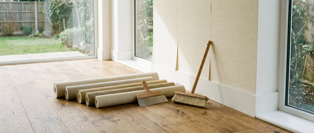 Materiales y herramientas para instalar papel pintado sobre gotelé